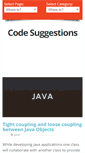 Mobile Screenshot of codesuggestions.com